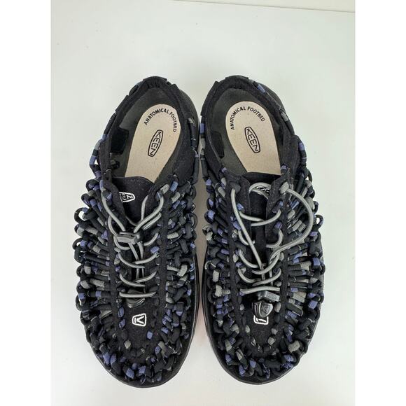 Keen Uneek Unisex Shoes Men 7 / 9 Black Braided Rope Hiking Sandals 1014617 main image 5